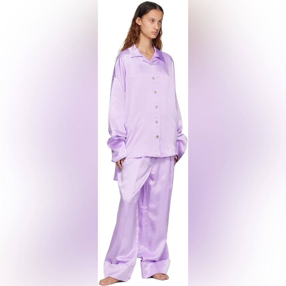 SLEEPER SIZELESS PURPLE PAJAMA TOP OS